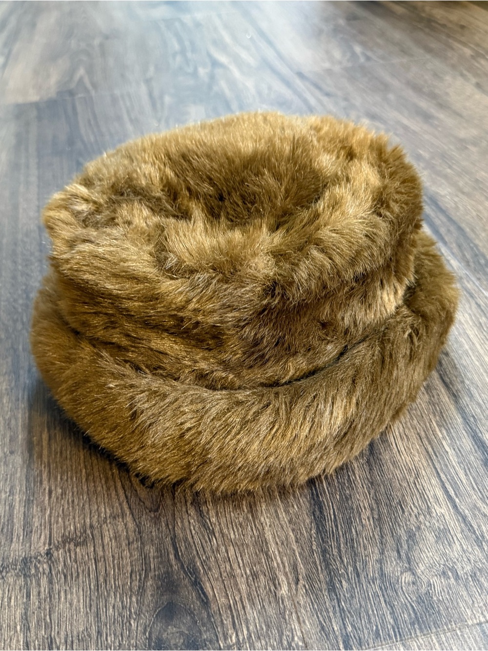 betmar Faux Fur Brown Bucket Hat
